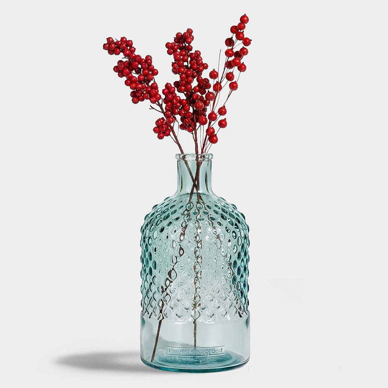 Fresno Diamond Glass Decorative Bottle