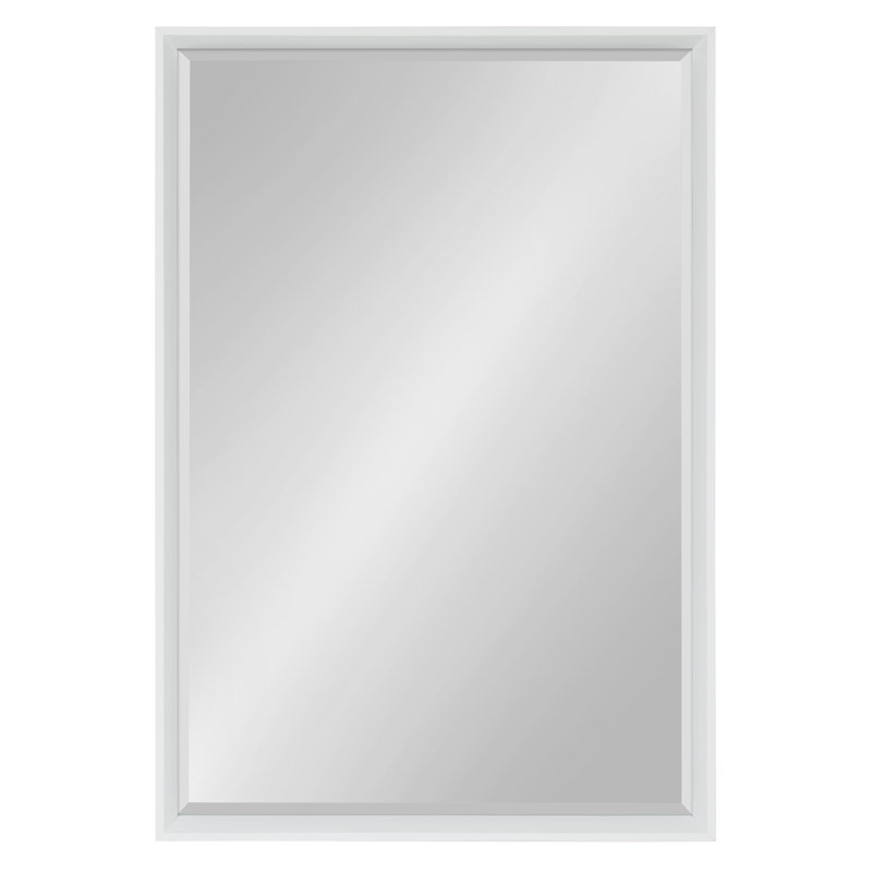 Miroir d'appoint Ovey, Blanc, 37,5 po x 25,5 po