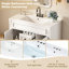 Single Bathroom Vanity with Ceramic Top-133488862