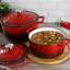 Casserole ronde en fonte émaillée MegaChef-123062648