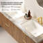 Ensemble de meuble-lavabo mural 60 po avec 4 tiroirs, 60 po, pré-assemblé