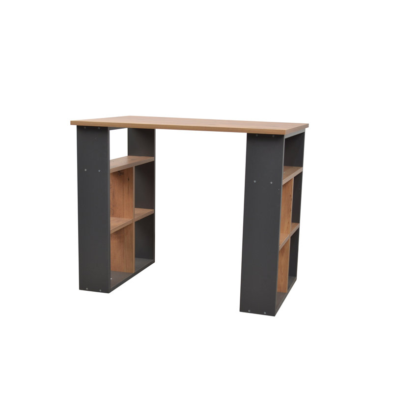 Emilya Rectangle Writing Desk, Anthracite