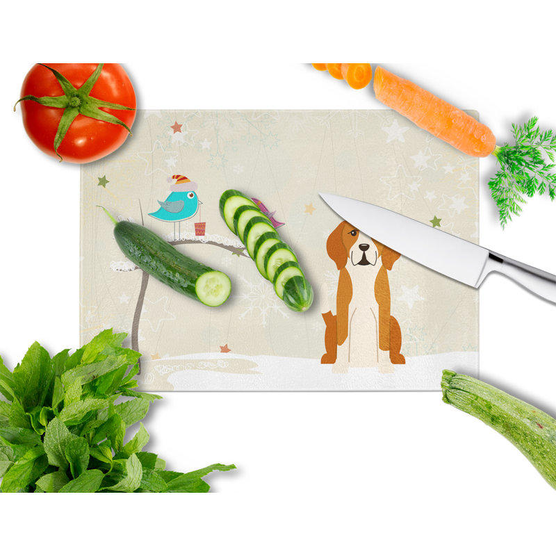 Planche à découper en verre trésors de caroline française foxhound Christmas Presents