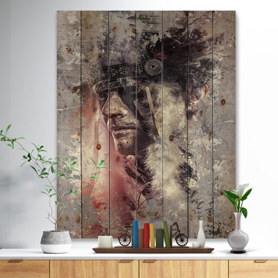 «Native American Indian Warrior», impression