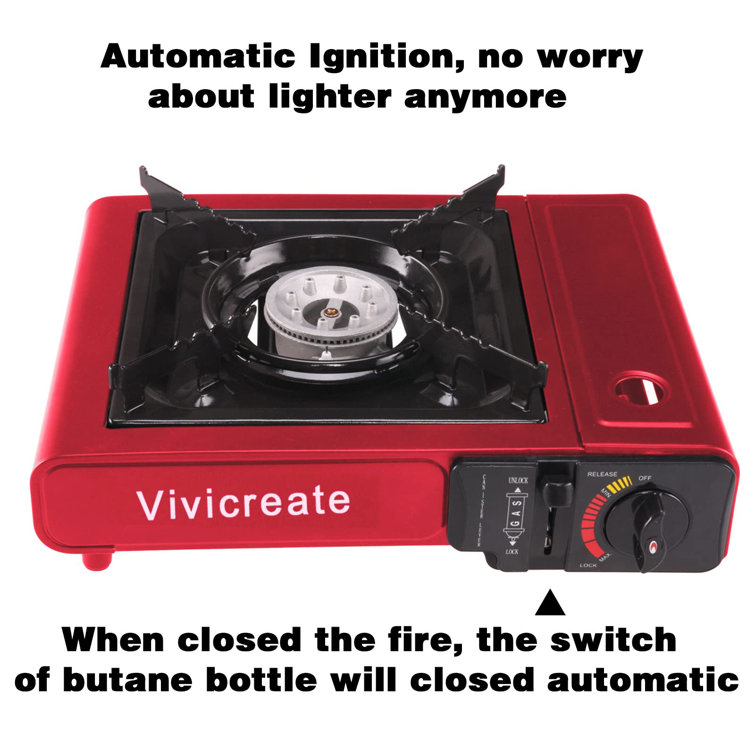 Portable Single Stove Gas Butane Stove Burner Electric Ignition With  Plastic Case - Buy Portable Single Stove Gas Butane Stove Burner Electric  Ignition With Plastic Case Product on