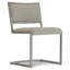 Ames Upholstered Side Chair in Glazed Silver