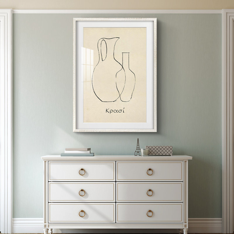 «Greek Blessing II», reproduction encadrée, H 28,5 po x l 20,5 po, Blanc