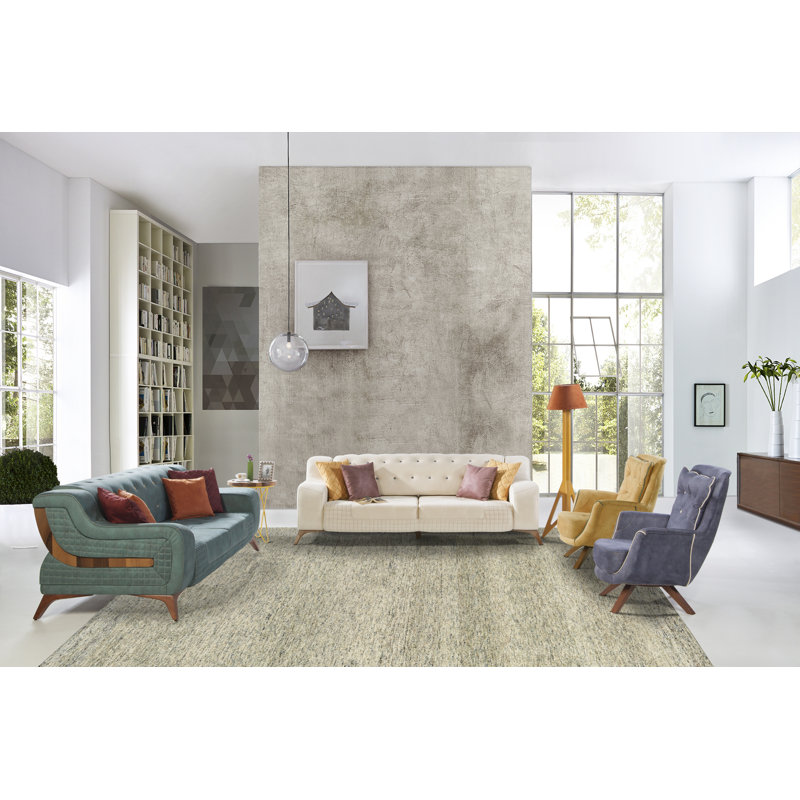 Jettie Area Rug in Beige, Rectangle 9'6" x 13'
