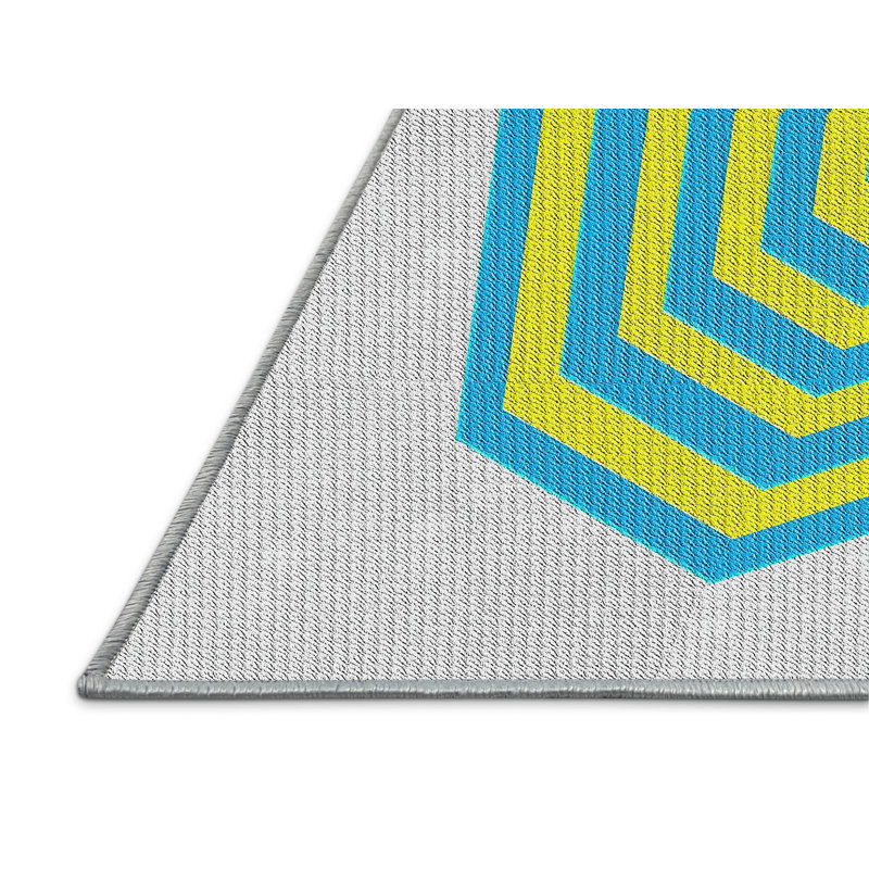 Geometric Indoor Rug, Runner 2' x 5'