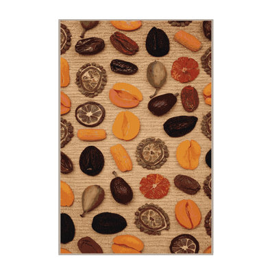 Washable Dried fruit Desserts Area Rug