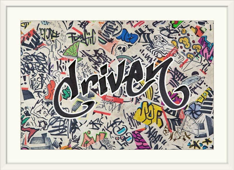 « trained-urban inspiration », impression, H 28 po x l 38 po x P 1 po, Cadre blanc