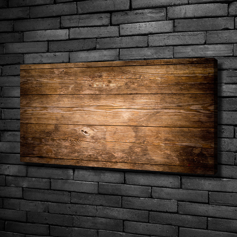 Wooden Background - Wrapped Canvas Print