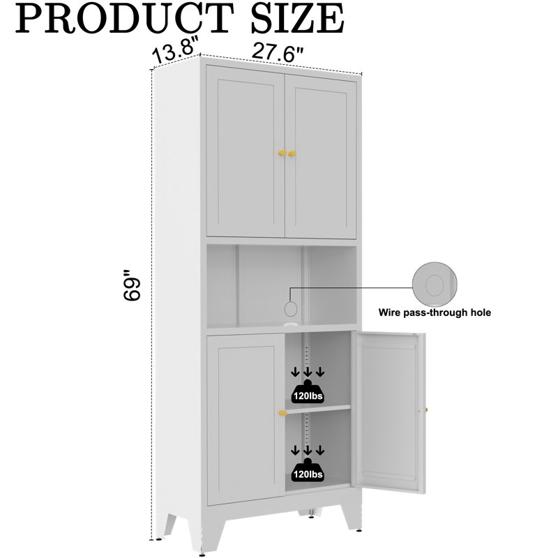 Metal cabinet, White