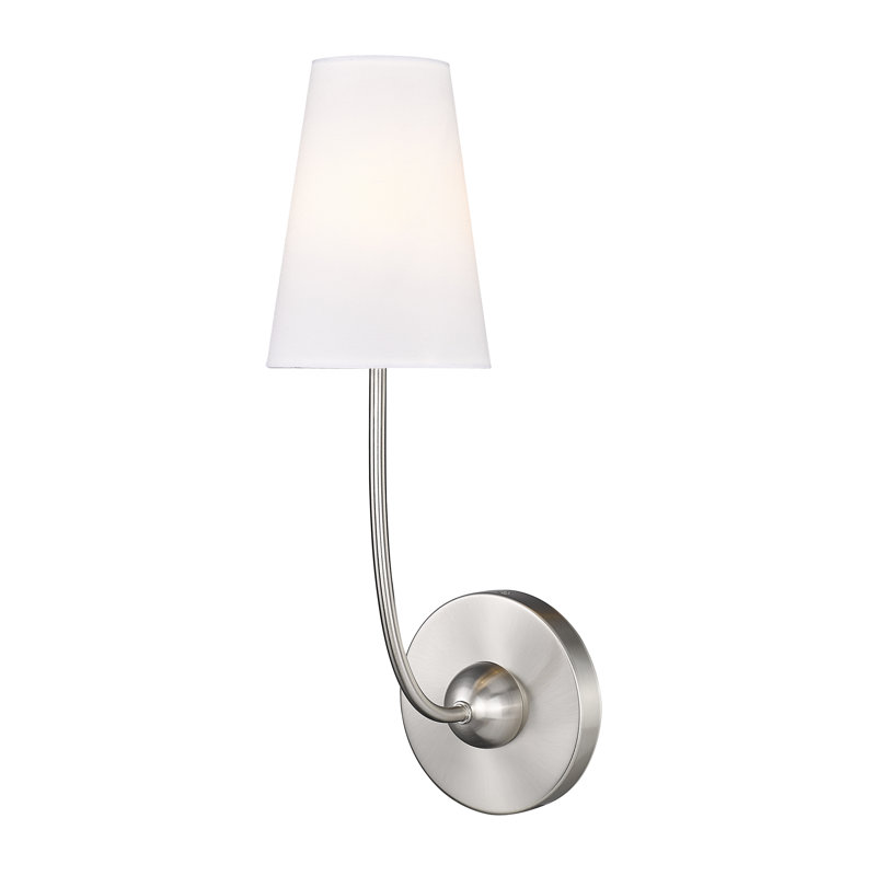 Pennelope Armed Sconce, Brushed Nickel