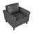 Kulik 35" Modern & Contemporary Faux Leather Armchair with Modern Rolled Arm Silhouette-1819840346