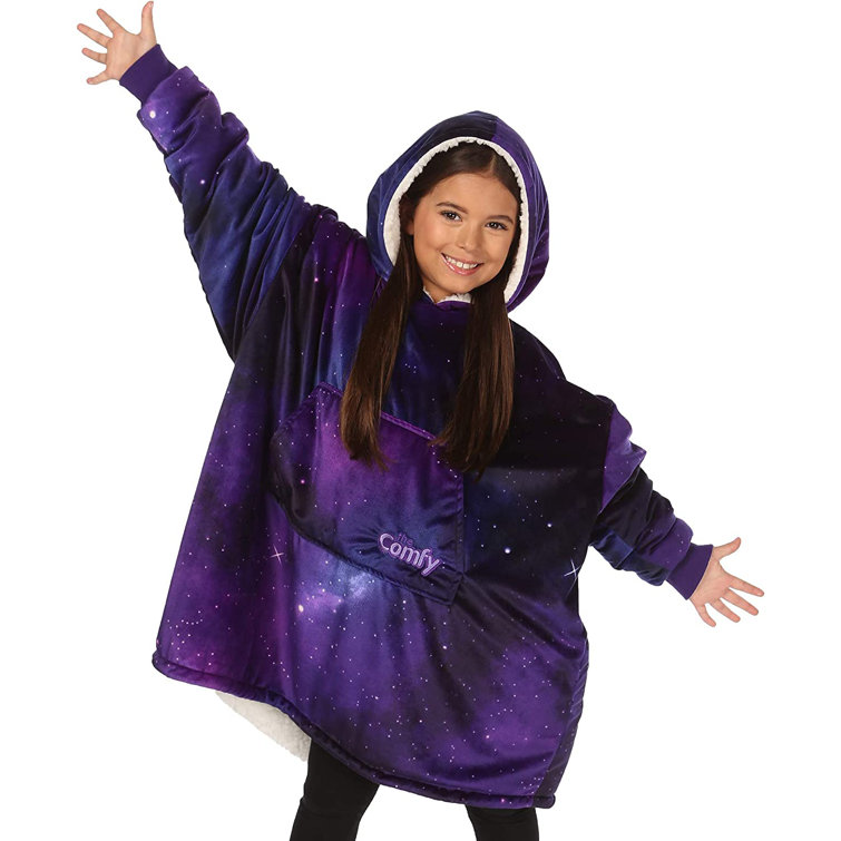 The Comfy Original Jr Microfiber Wearable Blanket with Pocket, Galaxy