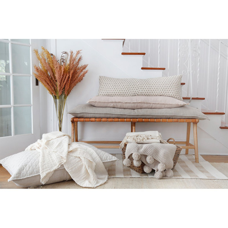 Montauk Down Blend Medium Body Pillow, White
