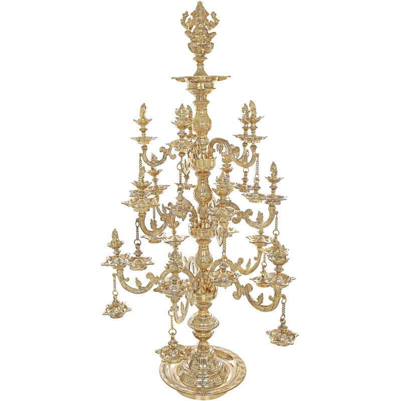 Lampe sur pied 57 po Ganesha