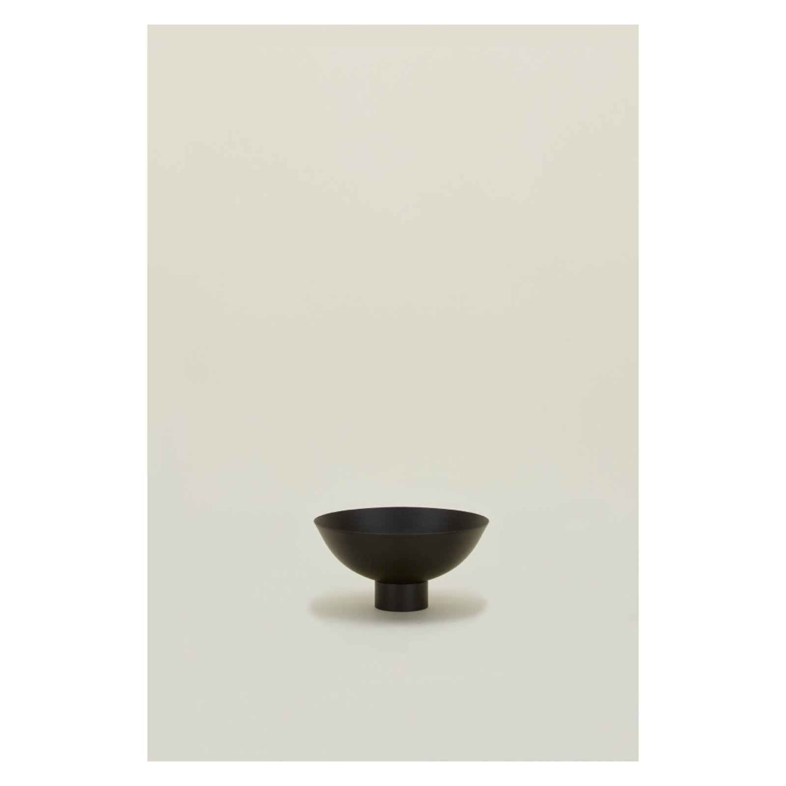 Essential Footed Bowl - Large, Black, 2" H x 4" W