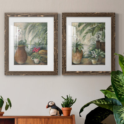 Orchidées au paradis I - ensemble de 2 reproductions d'art graphique
