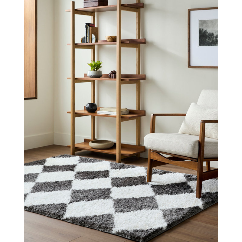 Mical Machine Woven Rug, Rectangle 6'7" x 9'