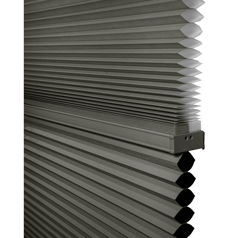 Cordless Cellular Shade, 42.5"W x 48"L, Gray