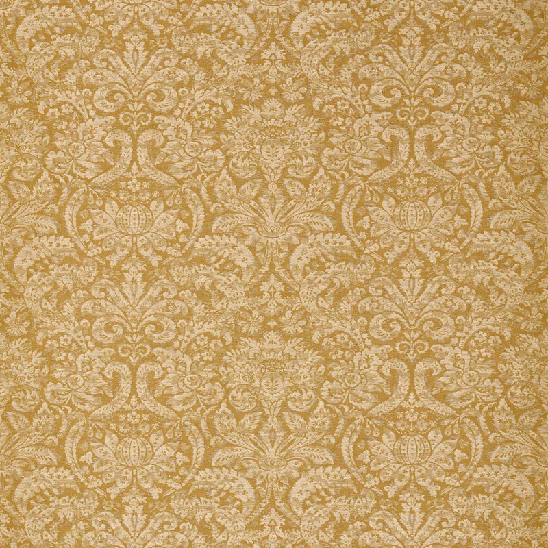Suffolk Knole Damask Fabric, Gold
