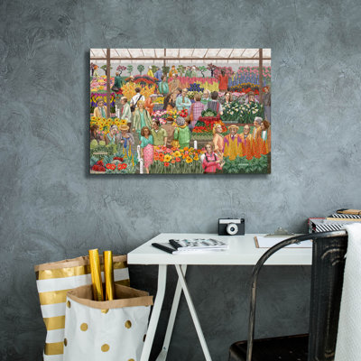  «Chelsea Flower Show» par Gale Pitt, art mural sur toile, 26 po x 18 po