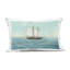 Toned Classic Sailboat Outdoor Printed Pillow, design by Danielle Murray