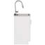 Darwin - Armoire de buanderie de luxe 24 "avec robinet coulissant et évier en acier inoxydable - Blanc-1539914900