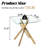 Tempered Glass Top End Table-303538942