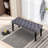 Heng Ming Upholstered Tufted Bench Ottoman , Velvet Dining Bench Bedroom Bench  Footrest Stool Accent Bench For Entryway Dining Room Living Room, Dark Gray-220062948