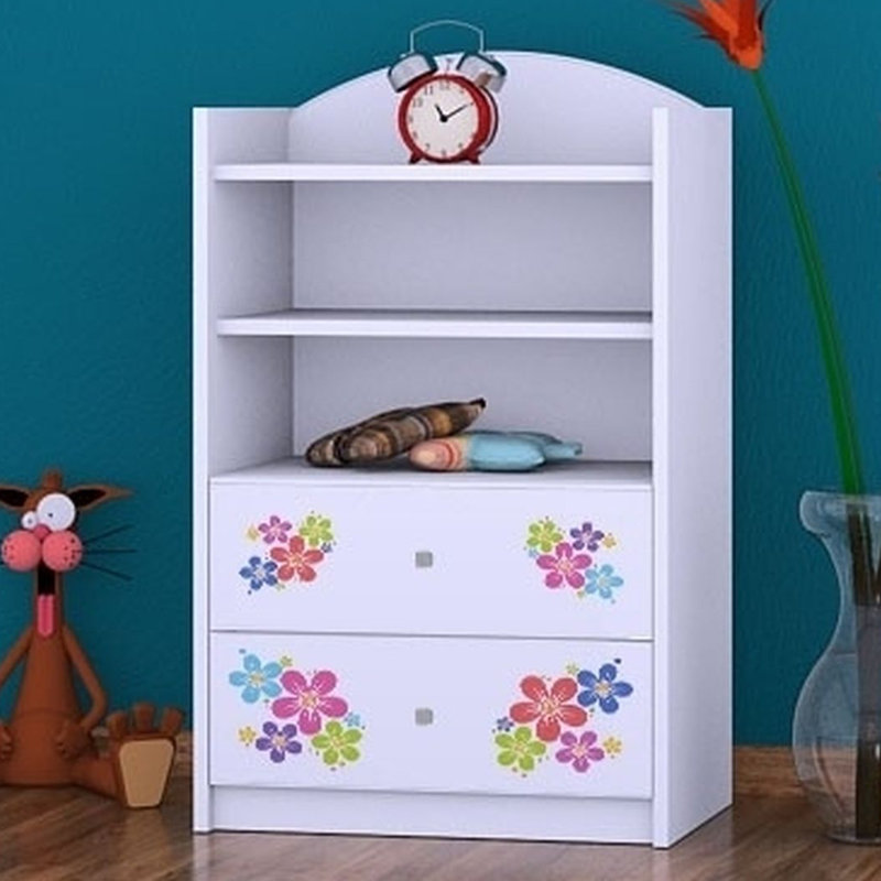 Greta 96cm H X 60cm W Kids Cube, White