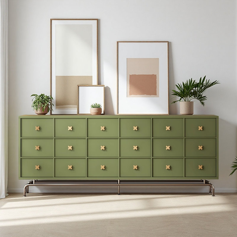 Armoire décorative française French Creative Design, H 38,58 po x l 78,74 po x P 15,75 po