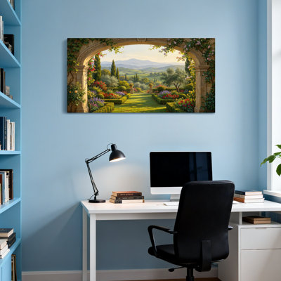 Scenic &Cityscapes Archway Garden Landscape Floral View Mountain Vista