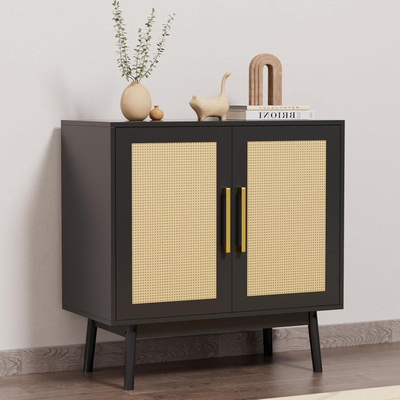 Buffet de 31,5 po de largeur Avalene, Noir, noir, noir, noir