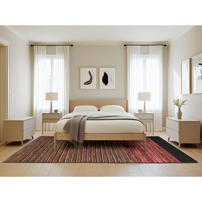 Tapis abstrait moderne 5187, Rectangle de 5 pi x 8 pi