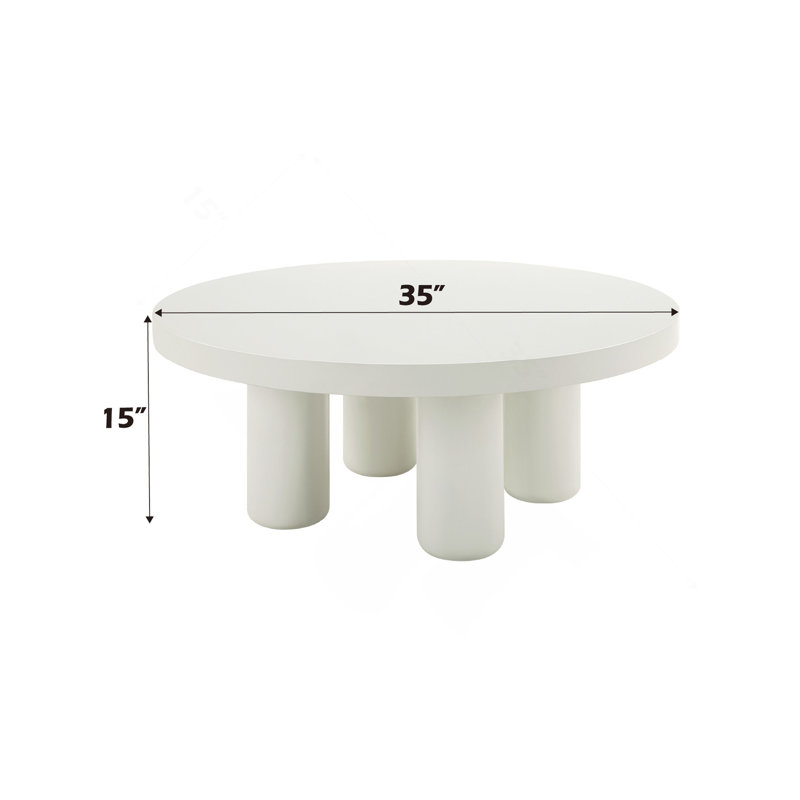 Table basse, finition blanche