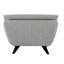 Chaise Boucle en gris - Confort exceptionnel et coussins d'assise à structure stable