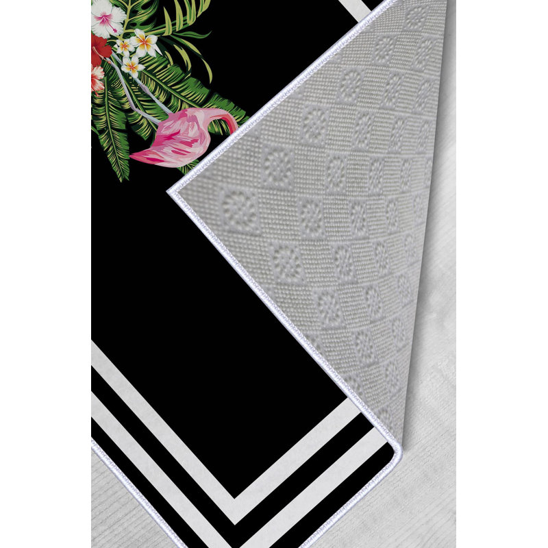Luxurious Woven Carpet, 2.6 x 4.0 ft | 100% Polyester, 650 g/m², 8 mm Pile Height | Antibacterial, Non-Slip Underside | Machine Washable & Easy Care | Perfect for Home Decor, Living Room & Bedroom