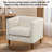 Jazzae Modern Upholstered Velvet Club Chair