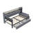 Twin Size Modern Upholstered Daybed with Storage Drawers, Footstool, LED Lighting & USB Ports,Grey-1831627305-1831627303