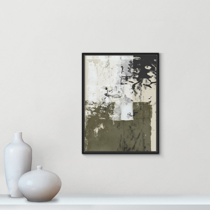 «Reflections In Sage II» par Isabelle Z, Noir, H 29,5 po x l 23,5 po