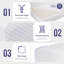 Matelas Matelas en mousse viscoélastique gélifiée rafraîchissante de 6 pouces avec housse lavable certifiée CertiPUR-US pour un sommeil frais et soulager la pression-87036403