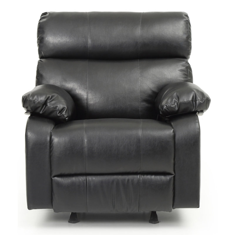 Fauteuil inclinable contemporain berçant élégant, Noir