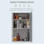HOMCOM Bathroom Mirrored Cabinet