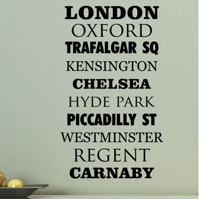 Scenic & Cityscapes Non-Wall Damaging Wall Decal