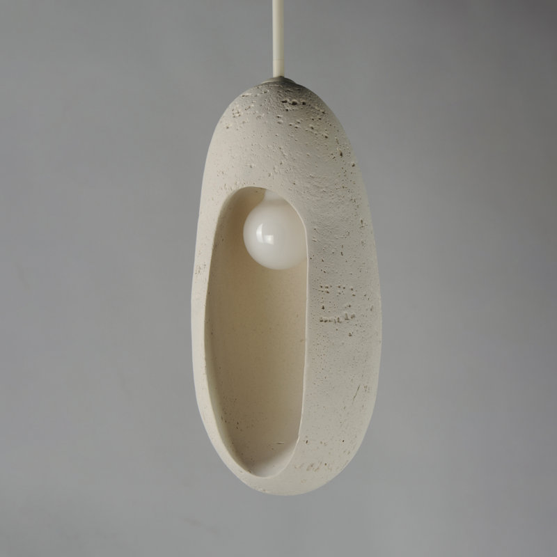 Luminaire suspendu simple Luna, H 21,75 po x l 8,25 po x P 8,25 po