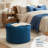 Charleroi 24" Wide Round Upholstered Ottoman With Storage-82038633