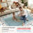  Floral Scalloped Rug Vintage Boho Washable Area Rug Soft Bedroom Rugs Non-Slip Throw Carpet-1949476728